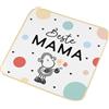 Sheepworld 74376 - Asciugamano magico con motivo mamma, piccolo asciugamano per ospiti, in forma pressata, 30 cm x 30 cm, in cotone, regalo per mamma, divertente sorpresa