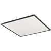 Eglo Pannello LED Smart-Home connect.z Moradillo-Z 60x60 cm ZigBee, opaco, controllo app e vocale Alexa, bianco caldo-freddo, RGB, dimmerabile, plafoniera nera