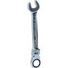 KS Tools 503.4818-E Chiave a cricco combinata snodata GEAR c.bloccaggio,18mm su rimorchio