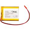 AKYGA Batteria LP675568 ai polimeri di litio Akyga AKY0627 Li-Po PCM JST a 2 poli, connettore 2,54 15 cm