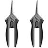 AC Infinity 16,8 cm gebogene Gartenschere aus Edelstahl, leicht, ergonomisches Design, gebogene Präzisionsklingen mit Antihaft-Titan-Beschichtung für Gartenarbeit, Hydrokultur, Wachstumszelte, 2 Stück