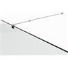 i-flair Maniglia per walk 6/8/10 mm in cabina doccia con giunto girevole a 360° - Stabilizzatore in acciaio inox V2A con intervallo di regolazione 73-121 cm per docce in vetro 23 m