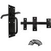 keypak 040732N Suffolk - Chiavistello per cancello, colore: nero