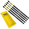 SabreCut 5 x SabreCut SCRSQ2152_5 Set di punte per cacciavite a impatto magnetico quadrato da 152 mm SQ2 Single Ended Heavy Duty compatibile con Dewalt Milwaukee Bosch Makita e altri
