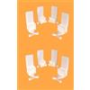 3DEFRANCE - Set di 8 guide rinforzate per porta scorrevole armadio Form/Optimum - Formato 2023 - Materiale di alta qualità - Made in France (8)