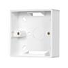 tooloflife Telaio da parete per scatola di giunzione 86 tipo Faceplate Singolo Socket 86 x 86 x 34 mm, colore bianco