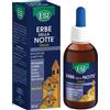 ESI - Erbe della Notte, Integratore Alimentare in Gocce a Base di Passiflora, Camomilla e Valeriana, Favorisce il Sonno e Contrasta Ansia e Stress, Senza Glutine e Vegan, 50 ml
