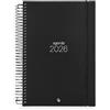 Liderpapel Agenda spirale leiderpapel olbia a5 2026 giorno pagina nera carta 60 gr fsc.