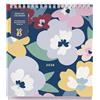BusyB Busy B 2026 Desk Calendar - Jan to Dec, Floral 2026 Calendar with Built-in Stand & Flip-Top Binding -Desk Calendar for Office or Home - Year Planner with Pockets for Organised Planning