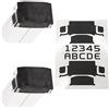 WRAPGRADE Skin Compatibile con DJI Mini 4 Pro/Serie Mini 3 | 2 batterie aggiuntive (BLACK BUMPY CAMO)