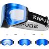 KAPVOE Maschera da Sci Fotocromatica con OTG Lenti Magnetiche, Antifog, Protezione UV400, per Uomo, Donna e Giovani, Compatibile con Caschi, Ideale per Sci, Snowboard e Pattinaggio u ghiaccio 03
