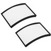 Goktvai 2pz Porta Skipass, 9x6,2cm Porta Abbonamento Skipass in Plastica Resistente con Design a Telaio Aperto Adatto a Tutti i Caschi e Pass Standard delle Dimensioni di una Carta di Credito(Nero)