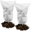 Muzhira 2pcs Vello Invernale per Piante, 50g/m² 80cm x 100cm Copertura di Protezione Antigelo per Piante, Giardino in Pile Protezione Invernale Contro Vento, Freddo, Uccelli e Insetti - Bianco