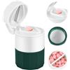 Fefod Taglia Pillole 4 in 1, Frantuma Trita Porta Pillola Portatile, Trita Pastiglie con Porta Pillole, Facile da Trasportare, Tagliare e Conservare Medicine, per Viaggi e Uso Quotidiano