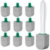 Set 8 Pietre Pomice Per WC Con 2 Manici E 4 Guanti – Pulizia Ecologica Anti Calcare E Ruggine (Blu)