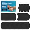 Kimihome Moleskin anti-bolle, 48 pezzi Moleskin per piedi, cerotti autoadesivi per la prevenzione delle vesciche per alleviare il dolore, colore nero con 4 forme
