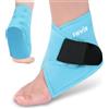 REVIX Fascia Fredda per Caviglia - Gel Riutilizzabile con Compressione a Freddo per Dolori al Piede, Gonfiore e Recupero, Fascite Plantare, Tendinite d'Achille e Distorsioni