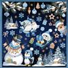 wondever Adesivi Finestra Natale Invernale Blu Vetrofanie Adesivi Anticollisione per Pinguino Pupazzo di Neve Renna Adesivi Elettrostatici Stickers per Vetro Porte Finestre Decorazione Natalizia