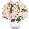 SOMYTING 4 mazzi di peonie artificiali, bouquet di fiori artificiali, ortensie, peonie di seta, mazzi di fiori per matrimonio, centrotavola, decorazione per fiori (rosa cannella)