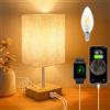Jayencer Lampada da Comodino Touch Dimmerabile, Abat Jour Camera da Letto Touch Dimmerabile a 3 Vie con Porte di Ricarica USB A+C, Lampada da Tavolo per Camera da Letto Soggiorno Ufficio(USB-1)