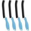 TQRR Spazzola per Pulire Fessure, Spazzola Fughe, Spazzola Fine Brush Pulizia, Multifunzionale Spazzola Per Pulizia Di Gap Per Cucine, Casa, Doccia, Bagno, Finestra (4, Azzurro)