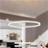YYUTLUO Lampadario LED Moderno DIY Cerchio | 1 Bianco Anelli :60cm=29W | Illuminazione A Sospensione LED In Metallo+Acrilico Telecomando Dimmerabile Lampada Sospensione Soffitto Rotondo Soggiorno