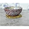 India House Intagliato in pietra ollare, bruciatore di incenso, detergente, salvia bruciante, ciotola per sbavature, 12,7 x 5,1 cm, multiuso (Design 2)