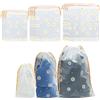 GOTRUST 15PCS Sacchetti da Viaggio Impermeabili e Antipolvere, Sacchetti Trasparenti per Vestiti, Multifunzione Sacchetti Portascarpe Plastica, Sacchetti Salvaspazio con Coulisse per Scarpe, Cosmetico