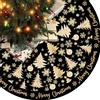 MUXIWOM Gonne Albero di Natale 120cm Rotondo Tappeto Sotto Albero di Natale Copri Base per Decorazioni per Feste Natalizie(I)
