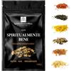 Spirituellementbien Incenso SpirituellementBien resina Naturale in Grano Puro 100% - Salvia Bianca + Palo Santo + Pontificale - 100gr - Purificazione - Pulizia - Protezione per Fumigazione Brucia Profumo o incensiere