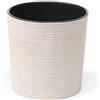 Siena Garden Eco Lens - Vaso per Piante, Colore: Bianco