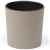 Siena Garden Eco Lens - Vaso per Piante, Colore: Grigio