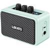 LEKATO Mini amplificatore per chitarra, amplificatore elettrico ricaricabile LEKATO 5W con effetti Clean/Overdrive, amplificatore portatile Bluetooth 5.0 per esercitarsi a casa e feste musicali (Blu)