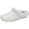 Manitu 320166-91, Pantofole Donna, Grigio Chiaro, 41 EU