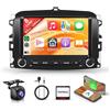 Rimoody 8 Core 6G+128G Autoradio Android per FIAT 500L 2013-2019, 7 Pollici Stereo FIAT 500L con Wireless Carplay Android Auto Mirror Link Bluetooth FM/RDS/DSP/SWC WiFi GPS Retrocamera