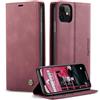 Ottcooed Cover per iPhone 11 Custodia, Cover Pellicola a Libro Portafoglio in Pelle Porta Carte Protettiva Slot per Scheda Flip Case con iPhone 11, Rosso vino