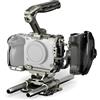 Tilta FX3 FX30 Cage, gabbia per telecamera completa compatibile con il kit Sony FX3/FX30 Pro con impugnatura superiore Lato sinistro Impugnatura di potenza avanzata - Grigio titanio TA-T16-C-TG