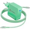 PAEBAI+ Caricatore USB C 100W PD GaN Alimentatore per MacBook Pro, MacBook Air, Google Pixelbook, ThinkPad, Dell XPS, iPad Pro, Samsung Galaxy S24/S23, iPhone 17 16 15 Pro Serie