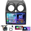 Hikity 8 Core 4G+64G Hikity Android 15 Autoradio per Nissan Qashqai J10 2006-2016 con Wireless Carplay Android Auto, 9 Pollici IPS Touch Screen con Navigatore GPS Bluetooth WiFi FM/RDS DSP Retrocamera