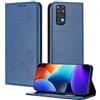 XINYEXIN Custodia per Xiaomi Redmi Note 11s 4G / 11 4G, Cover a Libro in Pelle PU con Blocco RFID, Slot per Carte, Supporto, Protezione Completa Antiurto - Blu