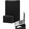 YealRed 15-16 Pollici Laptop Custodia Porta Supporto per MacBook Air 15 M5-M2 (2026-2023), MacBook Pro 16 M5-M1 Pro/Max (2026-2019), MacBook Pro 15 M3/M2, con Tasca Caricabatterie (Nero)