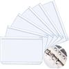 SZXMDKH 6 tasche in plastica per raccoglitori, formato A6, 6 fori, con cerniera, impermeabili, per documenti, foto, banconote