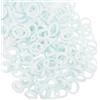 PIDOUDOU 200 elastici per capelli in cotone tinta unita per bambine e ragazze, elastici per capelli, senza cuciture, accessori per capelli (bianco)