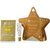 LASAPONARIA La Saponaria | Lanterna Regalo Natalizio - Patch Occhi Glow Bio con Acido Ialuronico e Lip Gloss alla Vaniglia - Idea Regalo Naturale con Confezione a Stella Decorativa