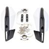 GOOFIT Paramani Moto 22mm Enduro Universali Alluminio Acerbis Protezione Motocross Pit Bike Sostituzione per Scooter ATV Quad off-Road Ciclomotore Bianco