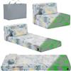 YOTATING Divano letto per bambini, materasso da pavimento per bambini che si illumina al buio, divano modulare con dinosauro blu, divano pieghevole per bambini, futon convertibile, materasso
