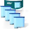 SILLAR 4x Cartuccia Filtrante per Macchine da Caffè | Compatibile con AquaClean CA6903/10, CA6903/22, CA6903/01 | Filtro Anticalcare per Philips AquaClean