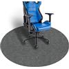 MACUNIN Tappetino protettivo per sedia da ufficio, per sedia da gioco, 120 x 120 cm, rotondo, per pavimenti duri, versione migliorata, grande tappeto antiscivolo multiuso per la casa
