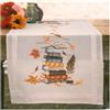 VERVACO Kit Punto Croce Prestampato Centrotavola Letture autunnali Biancheria Da Tavola Set Fai Da Te Creativo 40 x 100 cm Kit Hobby Creativi Adulti Casa Decor Cross Stitch Runner