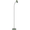 Eglo Carlo - Lampada da terra, soggiorno con braccio flessibile, lettura orientabile in metallo colore verde attacco E14, altezza 170 cm